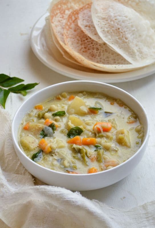 Appam with Veg Stew